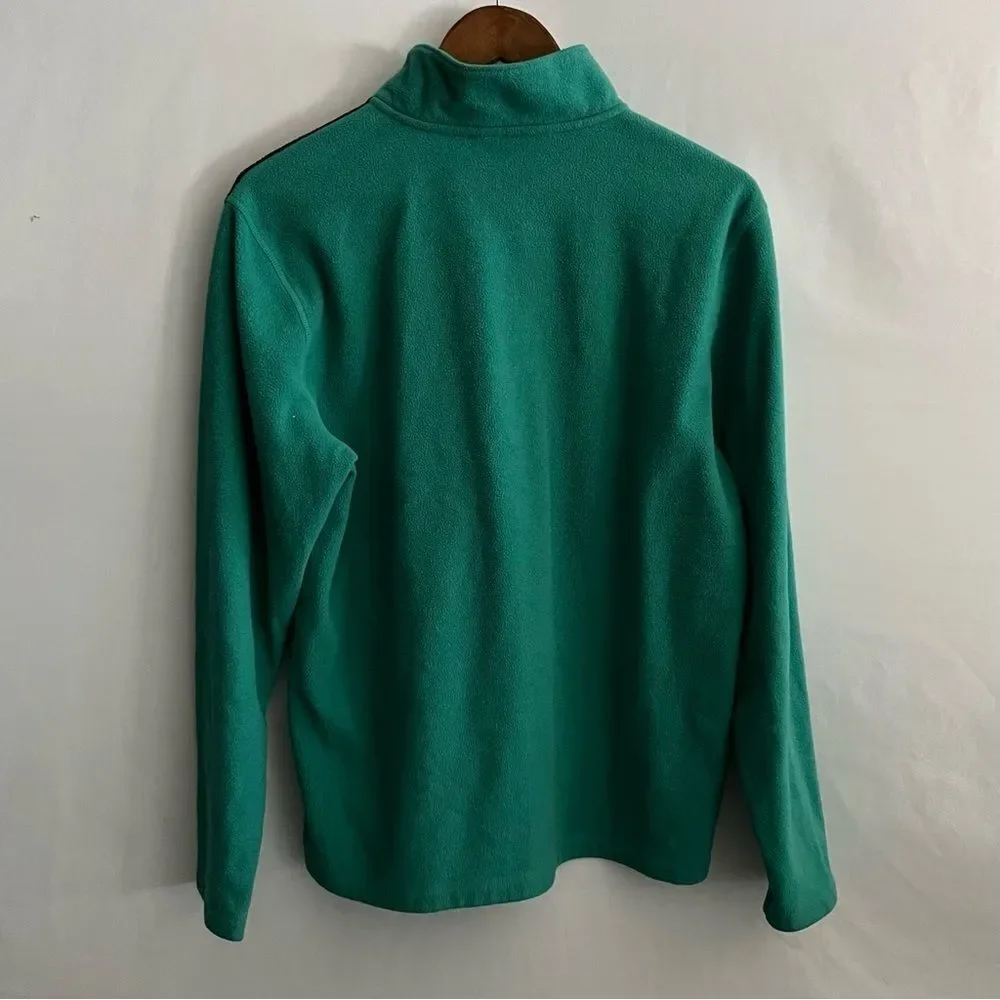 The North Face Turquoise & Black Fleece 1/4 Zip Pullover Jacket